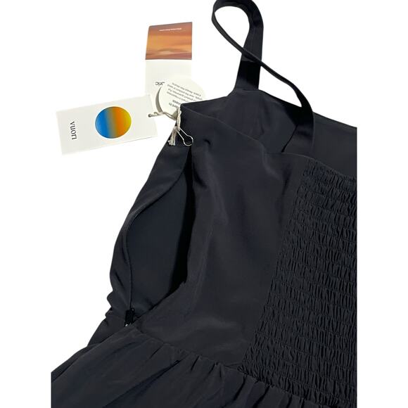 Vuori Villa Cami Romper in Black Size S NEW - Picture 5 of 9